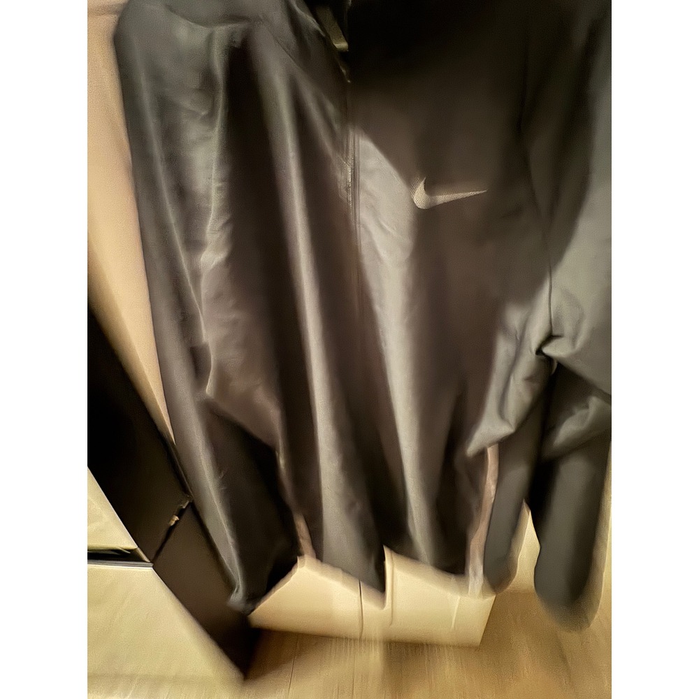 Nike Men's Black Track Jacket Full Zip Athletic Lightweight Performance - Picture 3 of 5